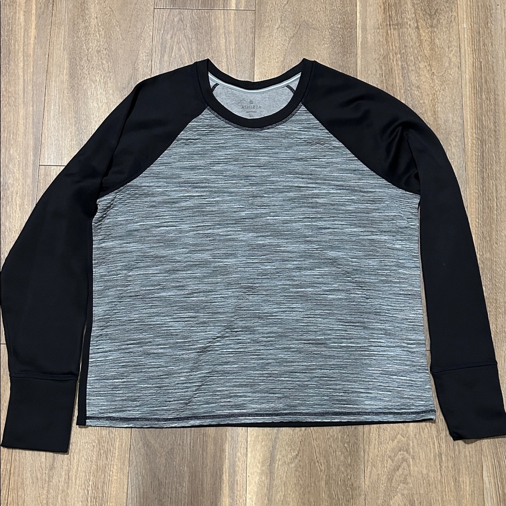 Athleta Snowscape Quilted Pullover Sweatshirt Size XL